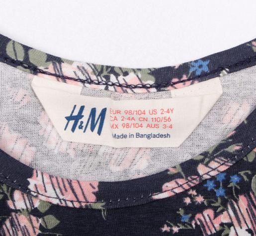 سارافون دخترانه 11476 سایز 1 تا 8 سال مارک H&M