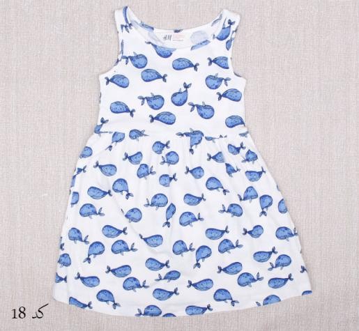 سارافون دخترانه 11476 سایز 1 تا 8 سال مارک H&M