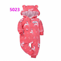 سرهمی مخمل کلاه دار بچگانه 25933 سایز 3 تا 24 ماه کد 4 مارک Carters