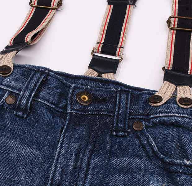 شلوار جینز با ساس بند پسرانه 100788 سایز 2 تا 3سال مارک TODDLER