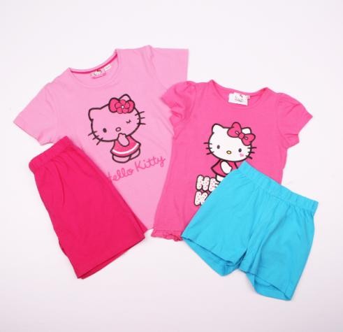 بلوز و شلوارک دخترانه 100899 سایز 5 تا 12 سال مارک HELLO KITTY