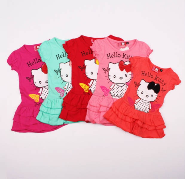 بلوز دخترانه 100905 سایز 3 تا 18 ماه مارک HELLO KITTY