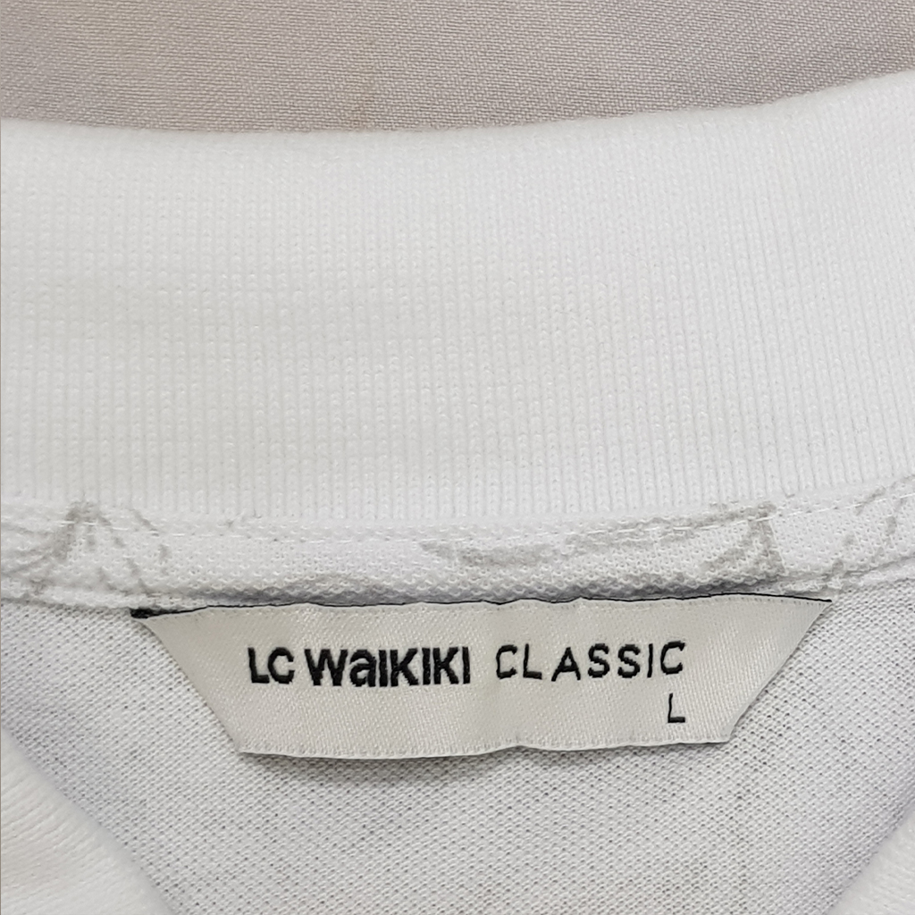 تی شرت یقه دار مردانه 27267 مارک LC WALKIKI