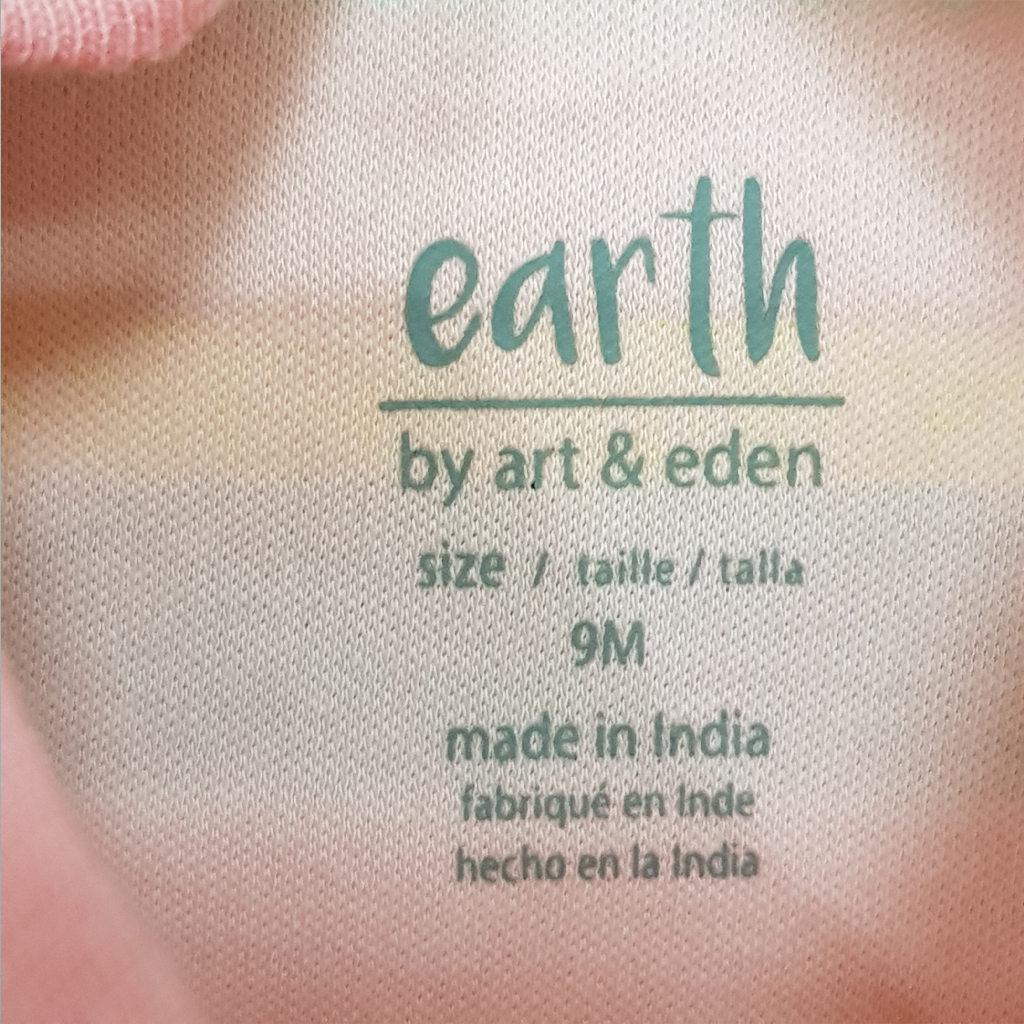 بادی دخترانه 27125 سایز بدوتولد تا 24 ماه کد 1 مارک earth