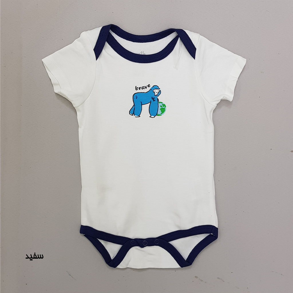 بادی پسرانه 27125 سایز 3 تا 18 ماه کد 8 مارک earth