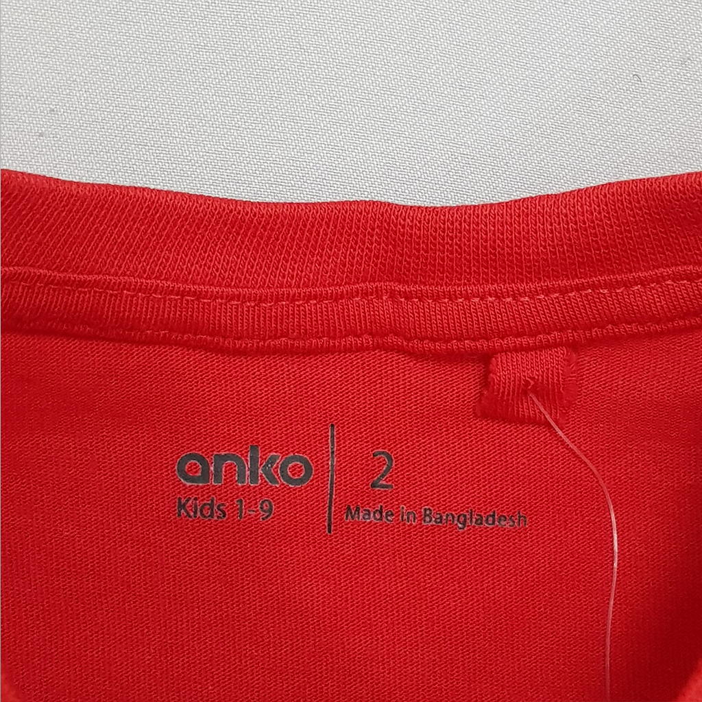تی شرت پسرانه 27235 سایز 2 تا 9 سال مارک ANKO