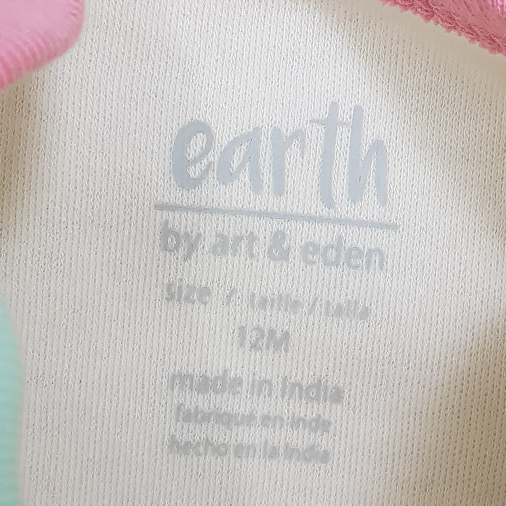بادی دخترانه 27125 سایز بدوتولد تا 24 ماه کد 4 مارک earth