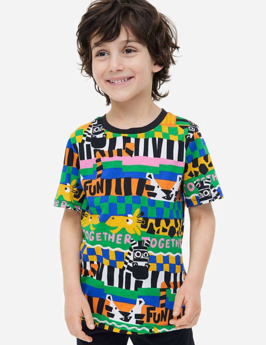 تی شرت پسرانه 27216 سایز 1.5 تا 10 سال مارک H&M