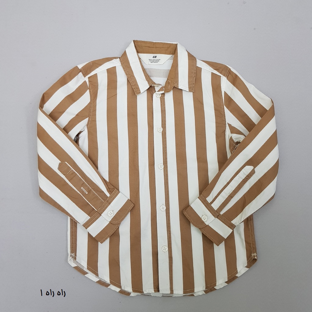 پیراهن پسرانه 21564 سایز 1.5 تا 10 سال کد 1 مارک H&M   *
