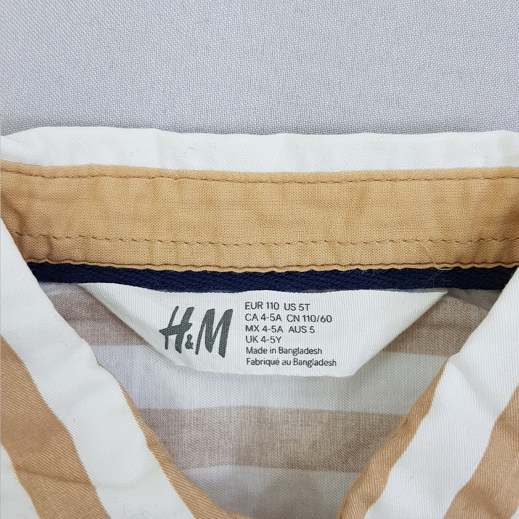 پیراهن پسرانه 21564 سایز 1.5 تا 10 سال کد 1 مارک H&M   *