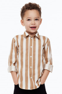 پیراهن پسرانه 21564 سایز 1.5 تا 10 سال کد 1 مارک H&M   *