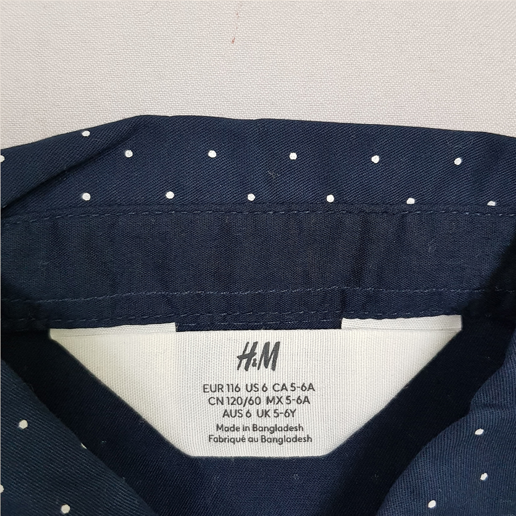 پیراهن 24003 سایز 2 تا 10 سال مارک H&M   *