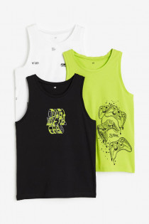 تی شرت حلقه ای پسرانه 27602 سایز 9 تا 14 سال مارک H&M