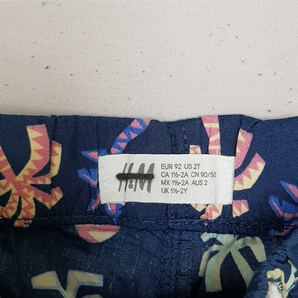 شلوارک پسرانه 27585 سایز 1.5 تا 6 سال مارک H&M
