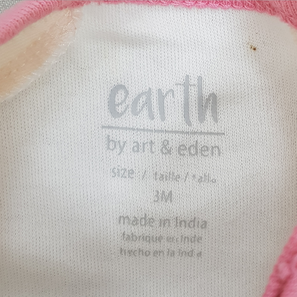بادی دخترانه 27125 سایز بدوتولد تا 24 ماه کد 6 مارک earth