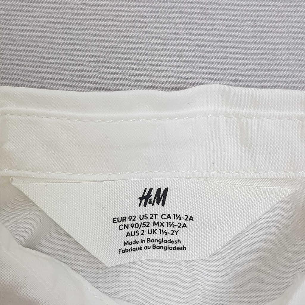 پیراهن پسرانه 27589 سایز 1.5 تا 11 سال مارک H&M