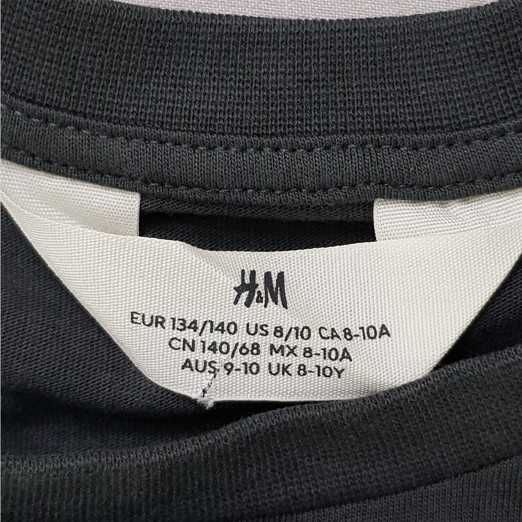 تی شرت دخترانه 27309 سایز 9 تا 15 سال مارک H&M   *