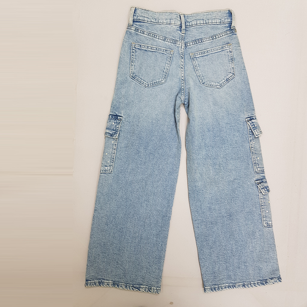 شلوار جینز دخترانه 27556 سایز 8 تا 15 سال مارک H&M   *
