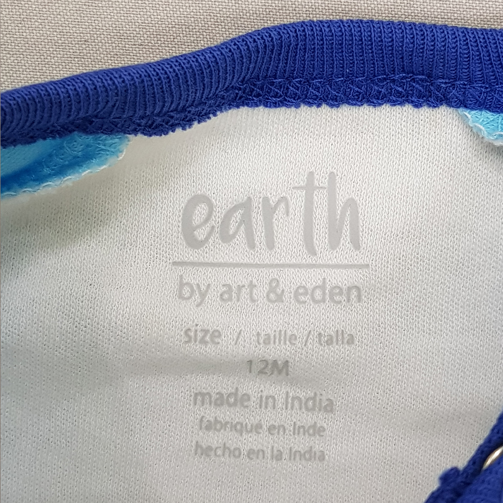 بادی پسرانه 27125 سایز بدوتولد تا 24 ماه کد 10 مارک earth   *