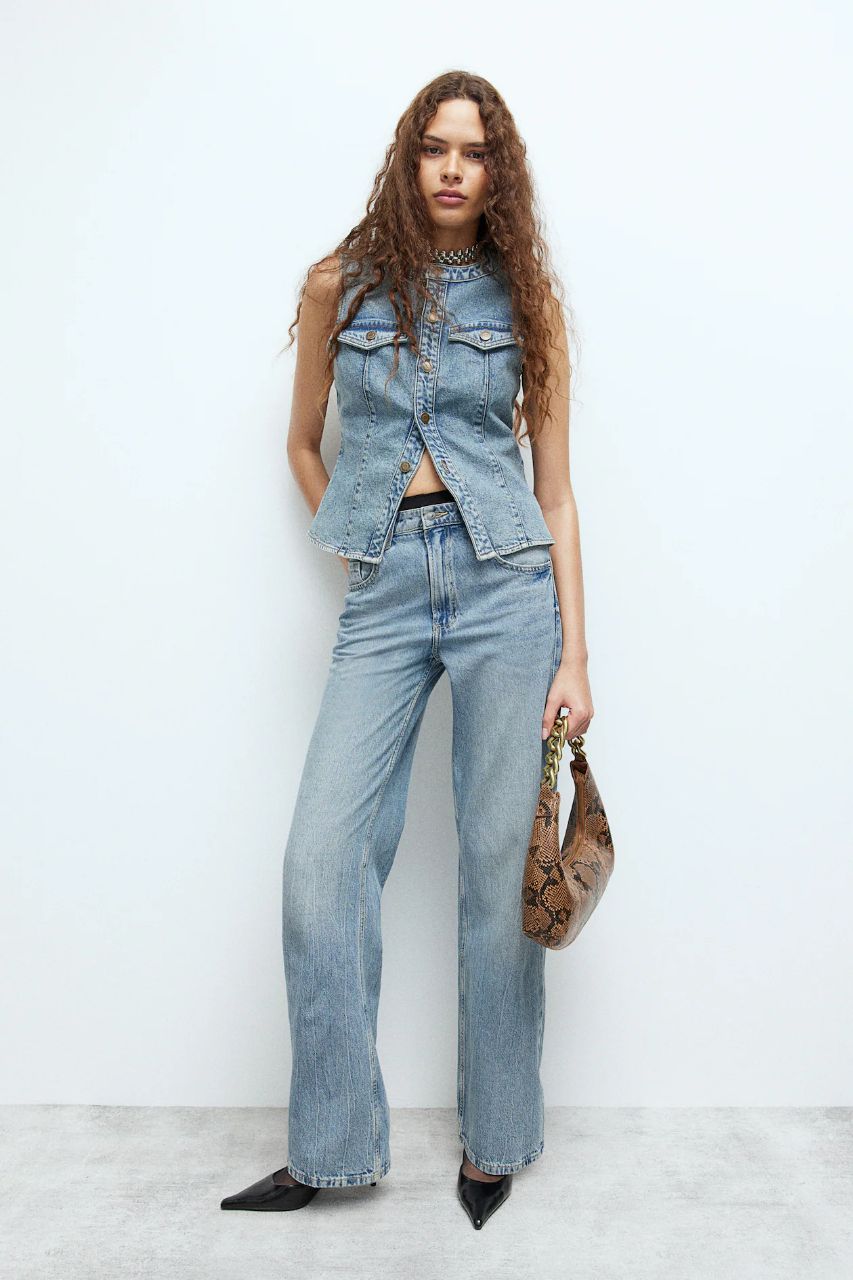 شلوار جینز زنانه 27655 سایز 32 تا 50 مارک H&M