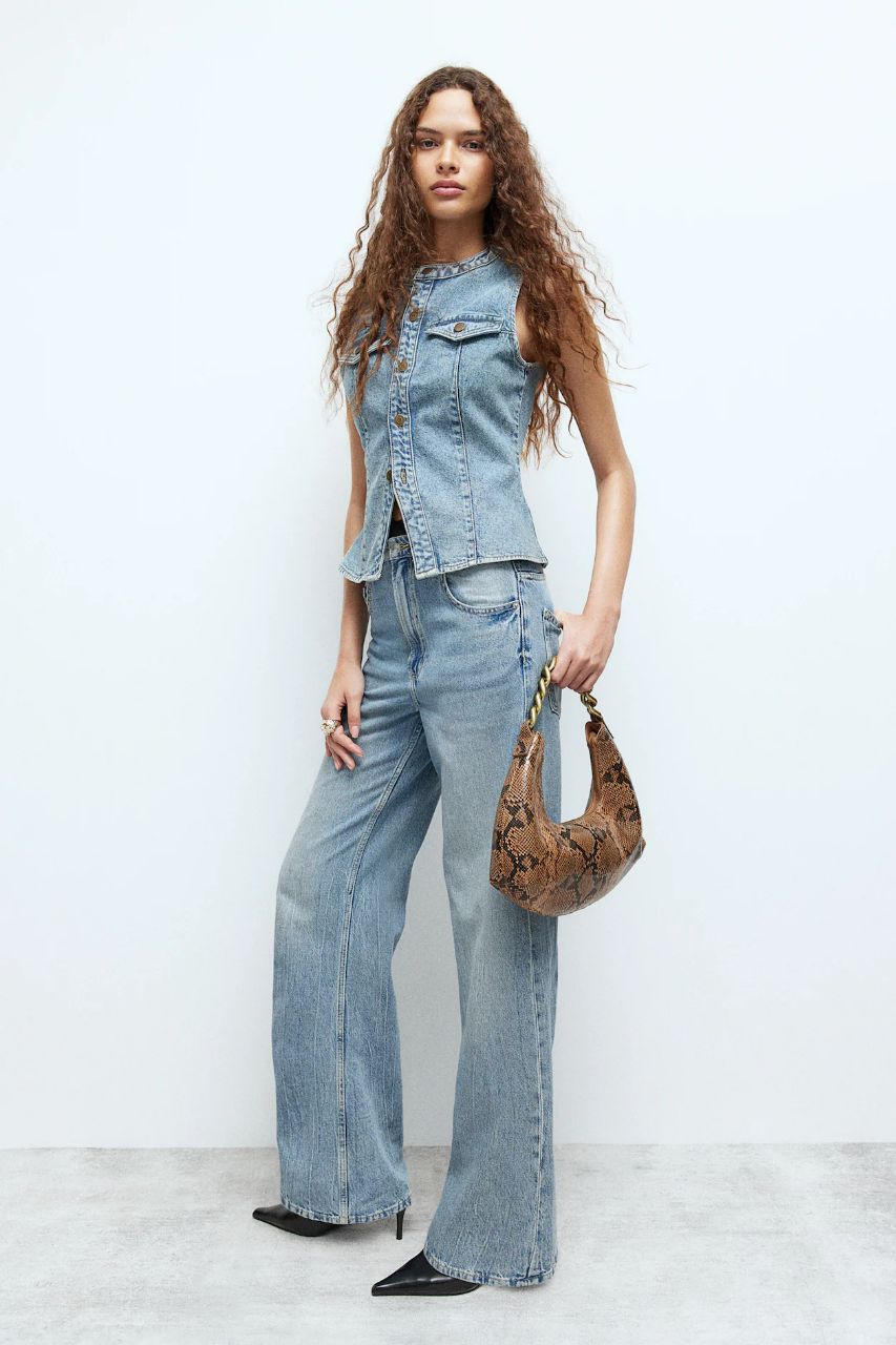 شلوار جینز زنانه 27655 سایز 32 تا 50 مارک H&M