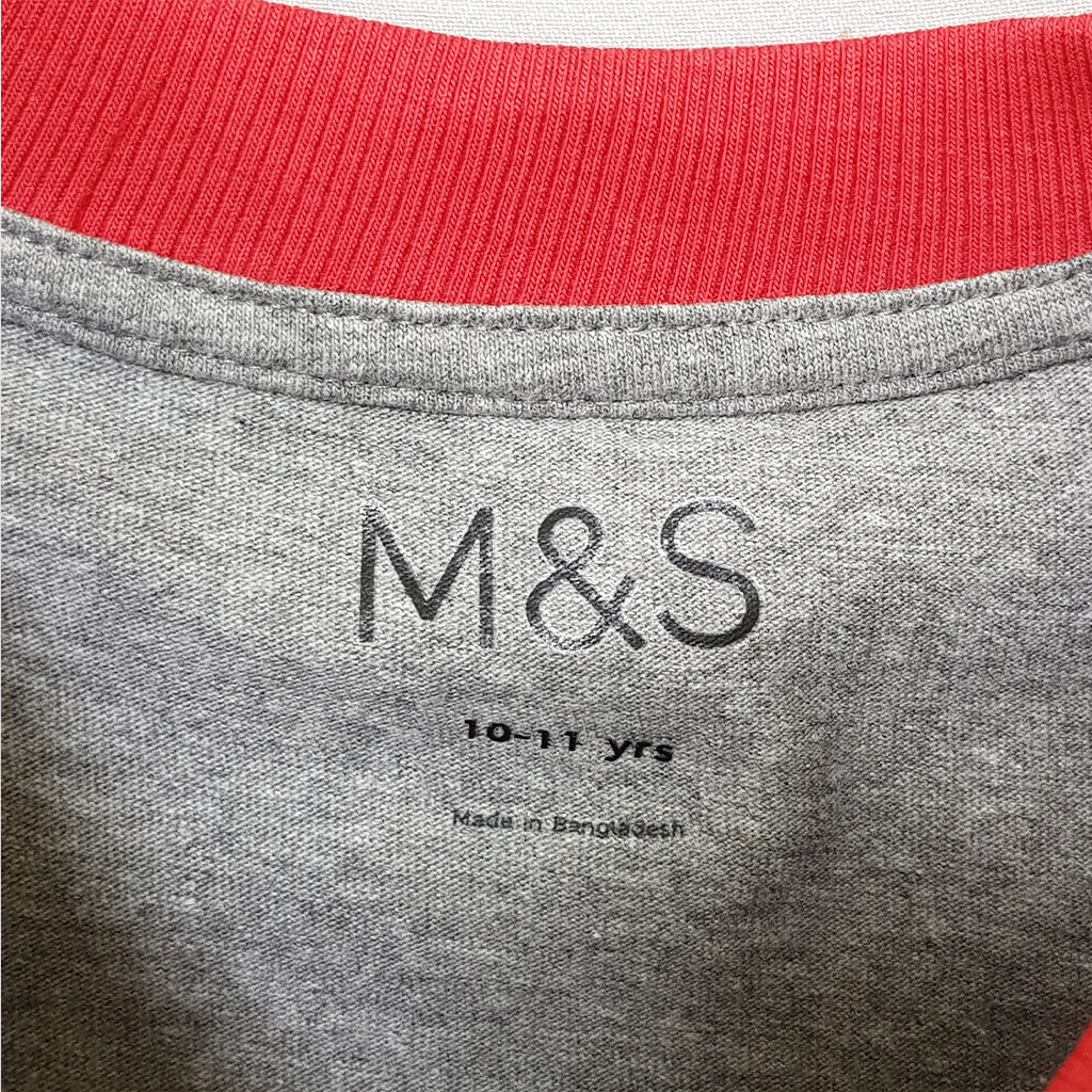 تی شرت پسرانه 27230 سایز 7 تا 16 سال مارک M&S
