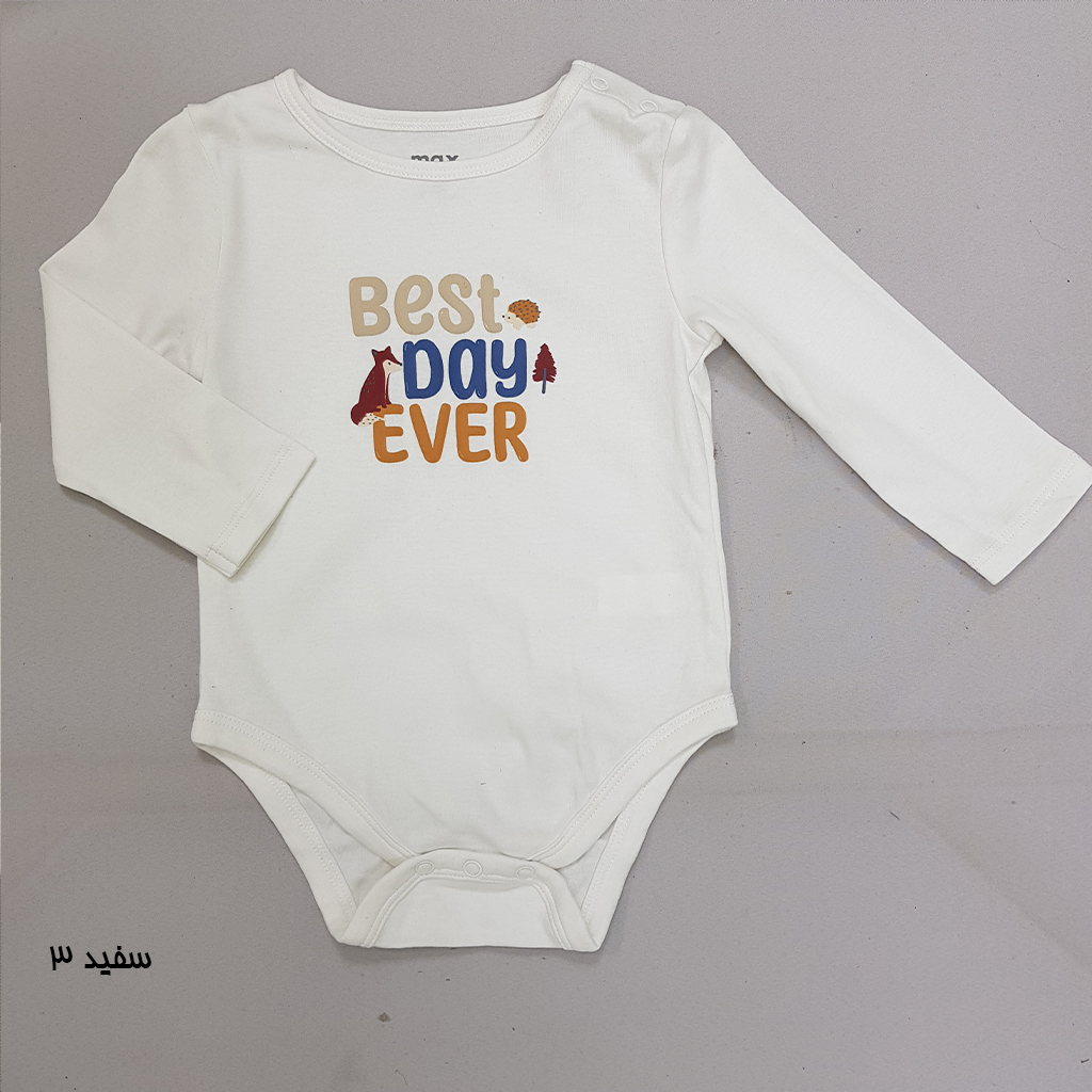 بادی دخترانه 27565 سایز 3 تا 18 ماه کد 5 مارک MAX