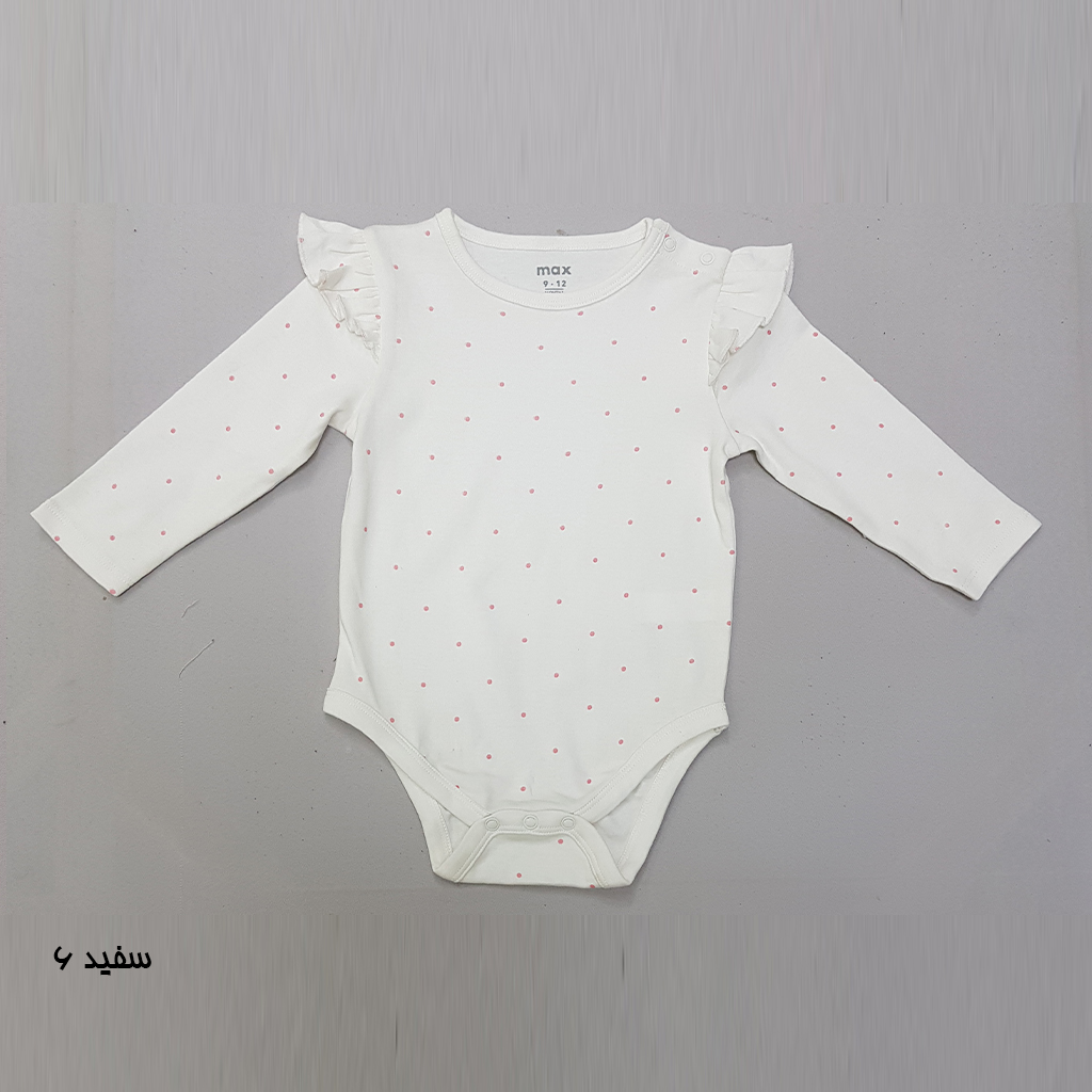 بادی دخترانه 27565 سایز 3 تا 18 ماه کد 5 مارک MAX