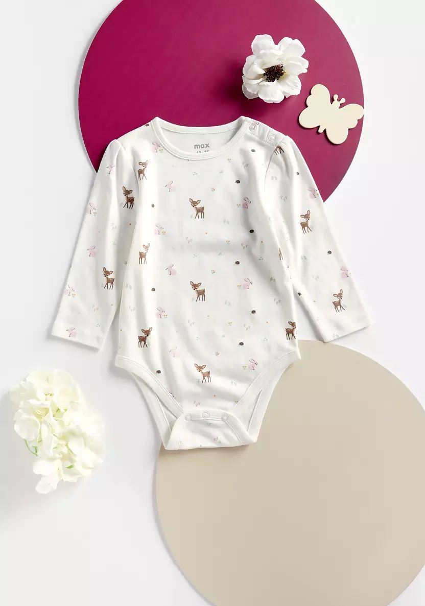 بادی دخترانه 27565 سایز 3 تا 18 ماه کد 5 مارک MAX