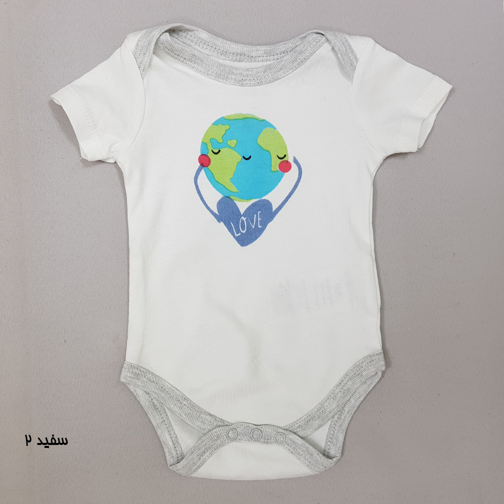 بادی دخترانه 27125 سایز بدوتولد تا 24 ماه کد 15 مارک earth