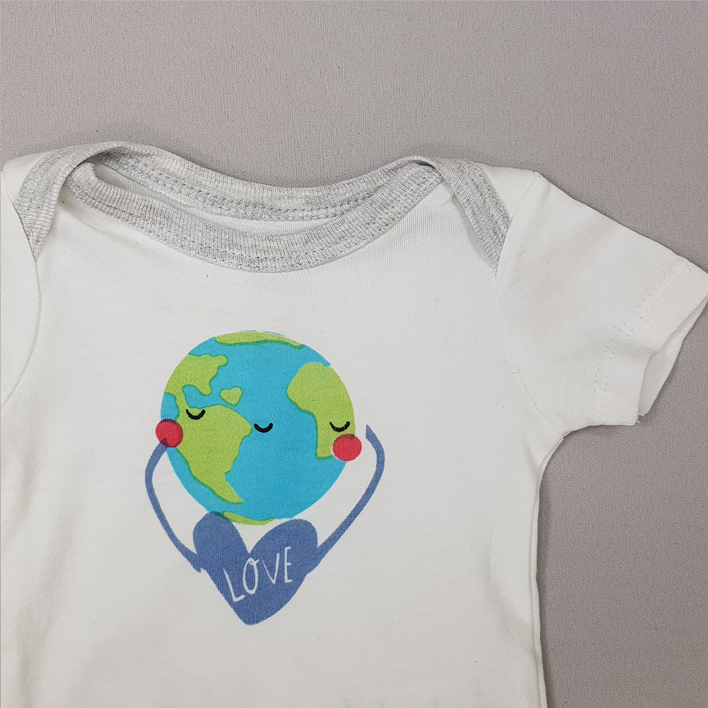 بادی دخترانه 27125 سایز بدوتولد تا 24 ماه کد 15 مارک earth   *