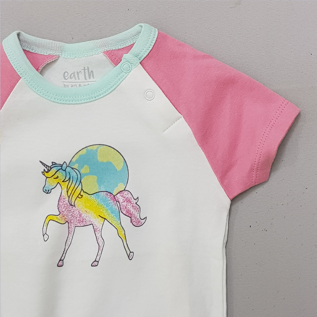 بادی دخترانه 27125 سایز بدوتولد تا 12 ماه کد 14 مارک earth