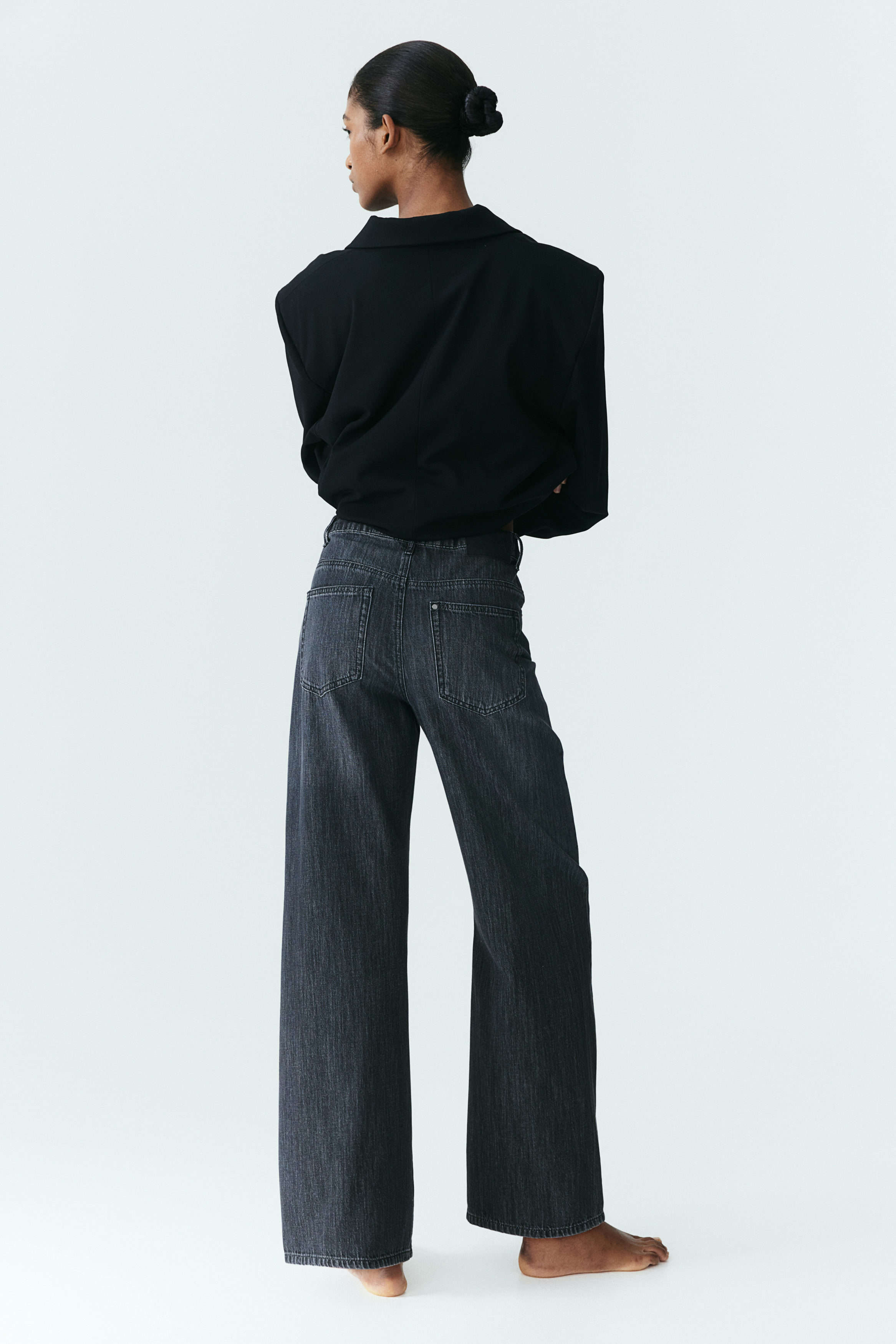 شلوار جینز زنانه 27644 سایز 32 تا 46 مارک H&M