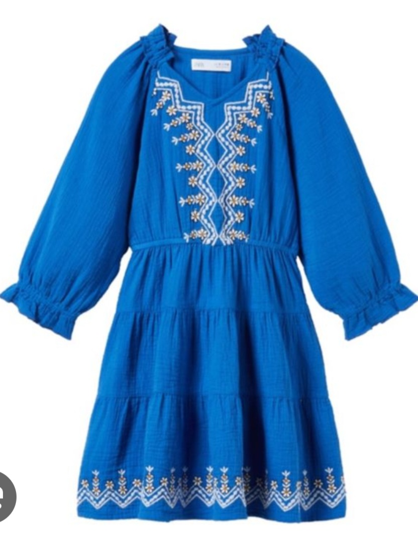 سارافون دخترانه 27707 سایز 6 تا 14 سال مارک ZARA