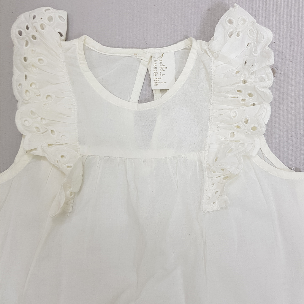سارافون دخترانه 27728 سایز 4 ماه تا 4 سال مارک H&M