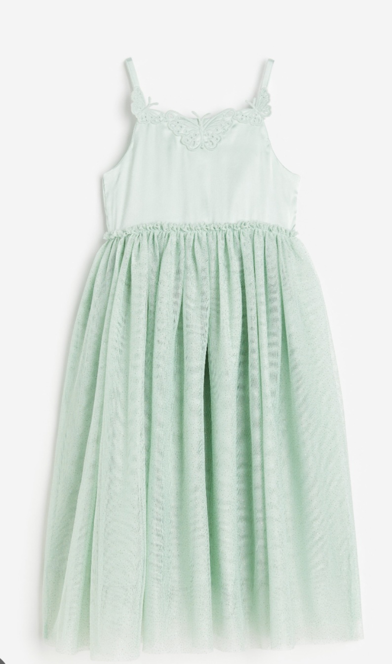 سارافون دخترانه 27729 سایز 2 تا 9 سال کد 5 مارک H&M