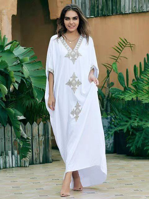 پیراهن نخی زنانه کد 417241