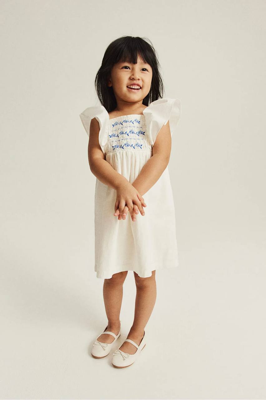 سارافون دخترانه 27743 سایز 1.5 تا 12 سال مارک H&M