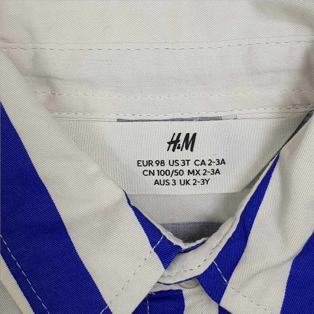 پیراهن پسرانه 27817 سایز 1.5 تا 12 سال مارک H&M