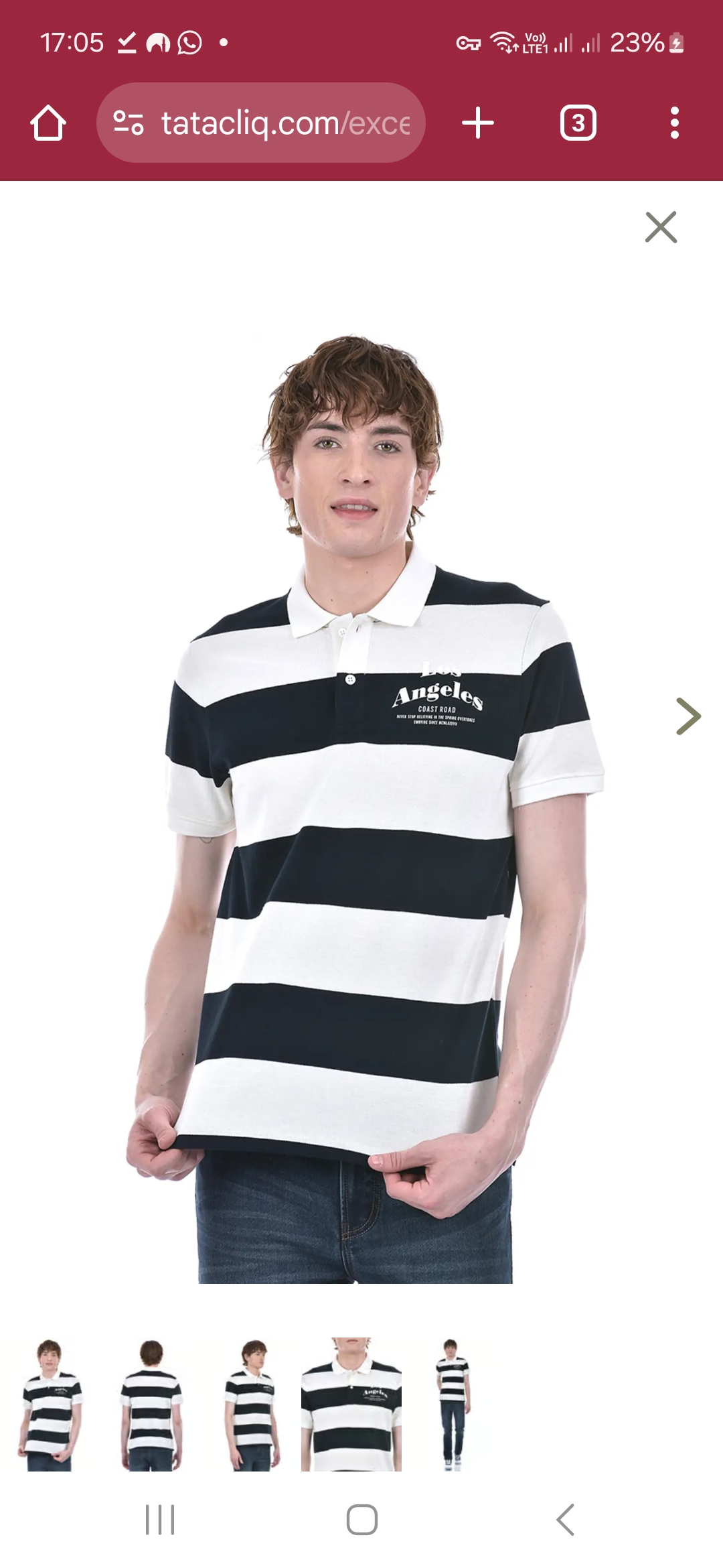 تی شرت یقه دار پسرانه 27870 سایز 6 تا 14 سال مارک ZARA