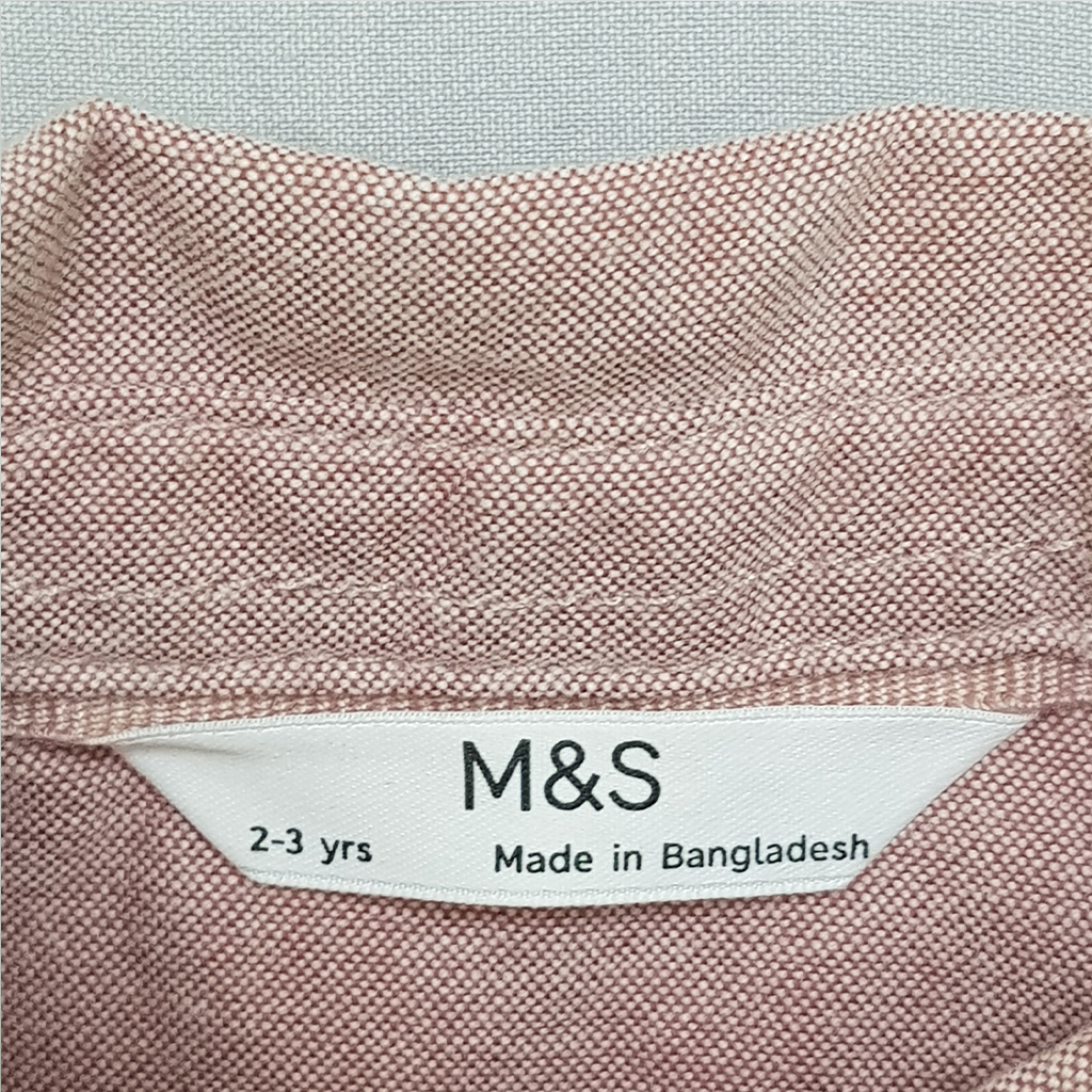 پیراهن پسرانه 27921 سایز 2 تا 15 سال مارک M&S