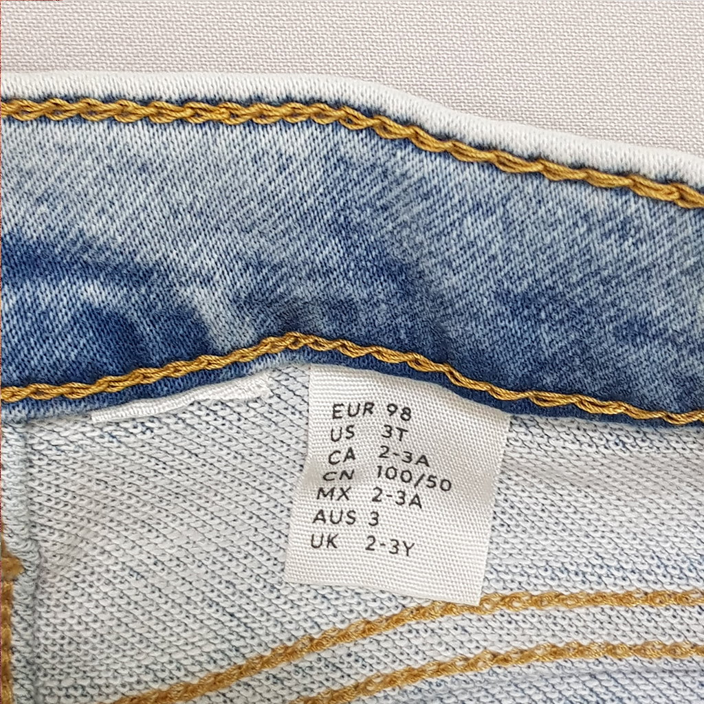 شلوار جینز پسرانه 27924 سایز 1.5 تا 10 سال مارک H&M