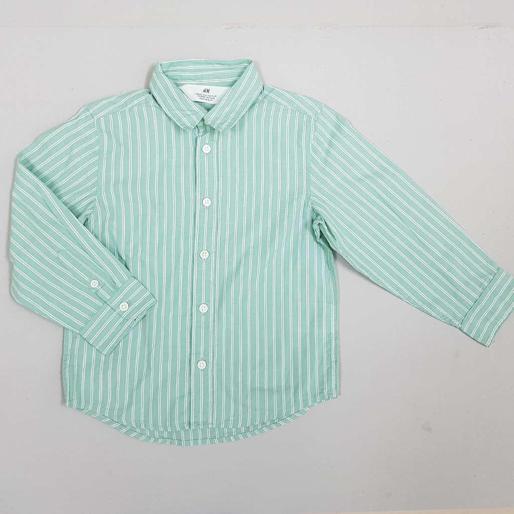 پیراهن پسرانه 27933 سایز 1.5 تا 10 سال مارک H&M