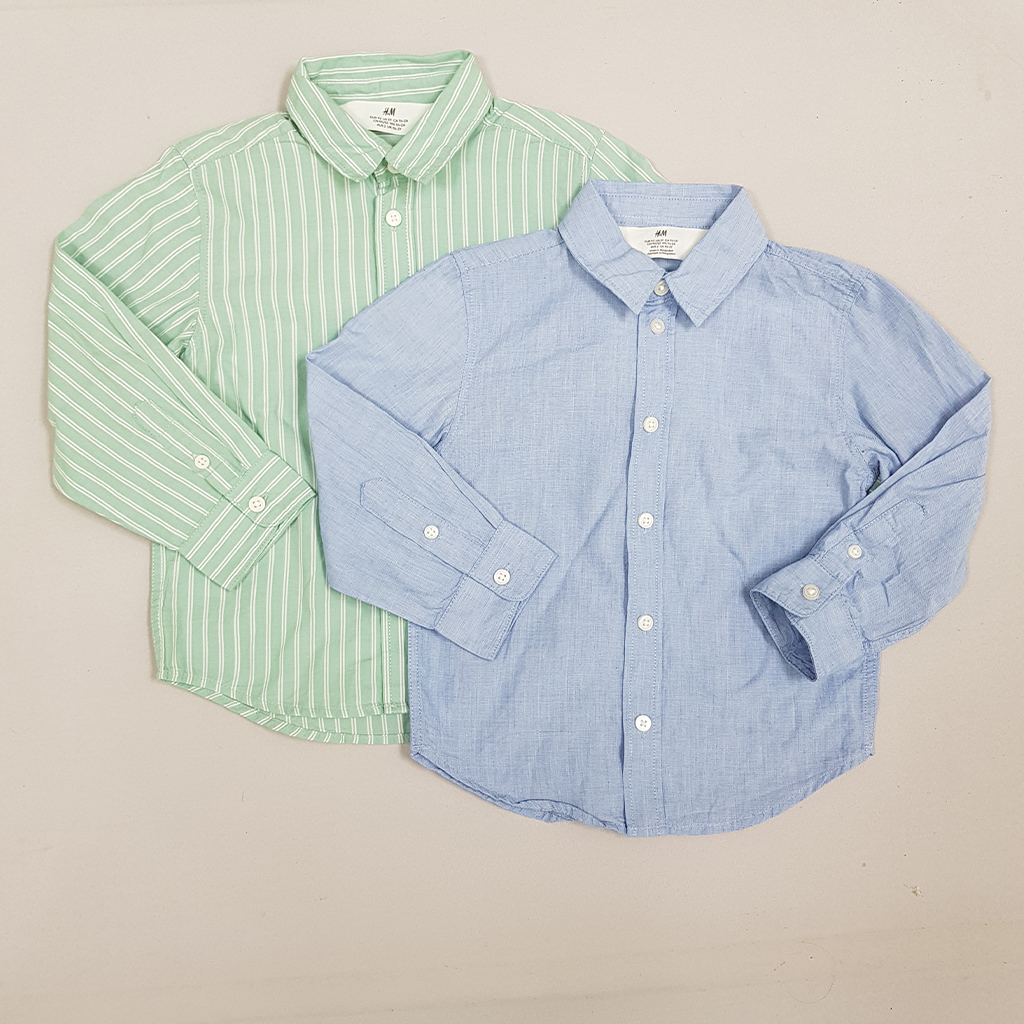 پیراهن پسرانه 27933 سایز 1.5 تا 10 سال مارک H&M