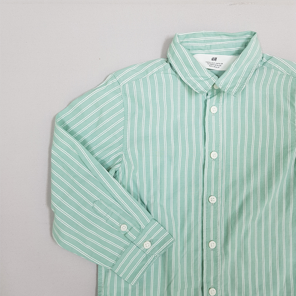 پیراهن پسرانه 27933 سایز 1.5 تا 10 سال مارک H&M