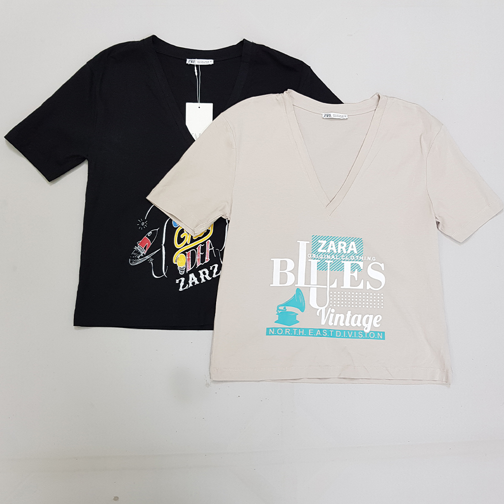 تی شرت زنانه 27900 مارک ZARA