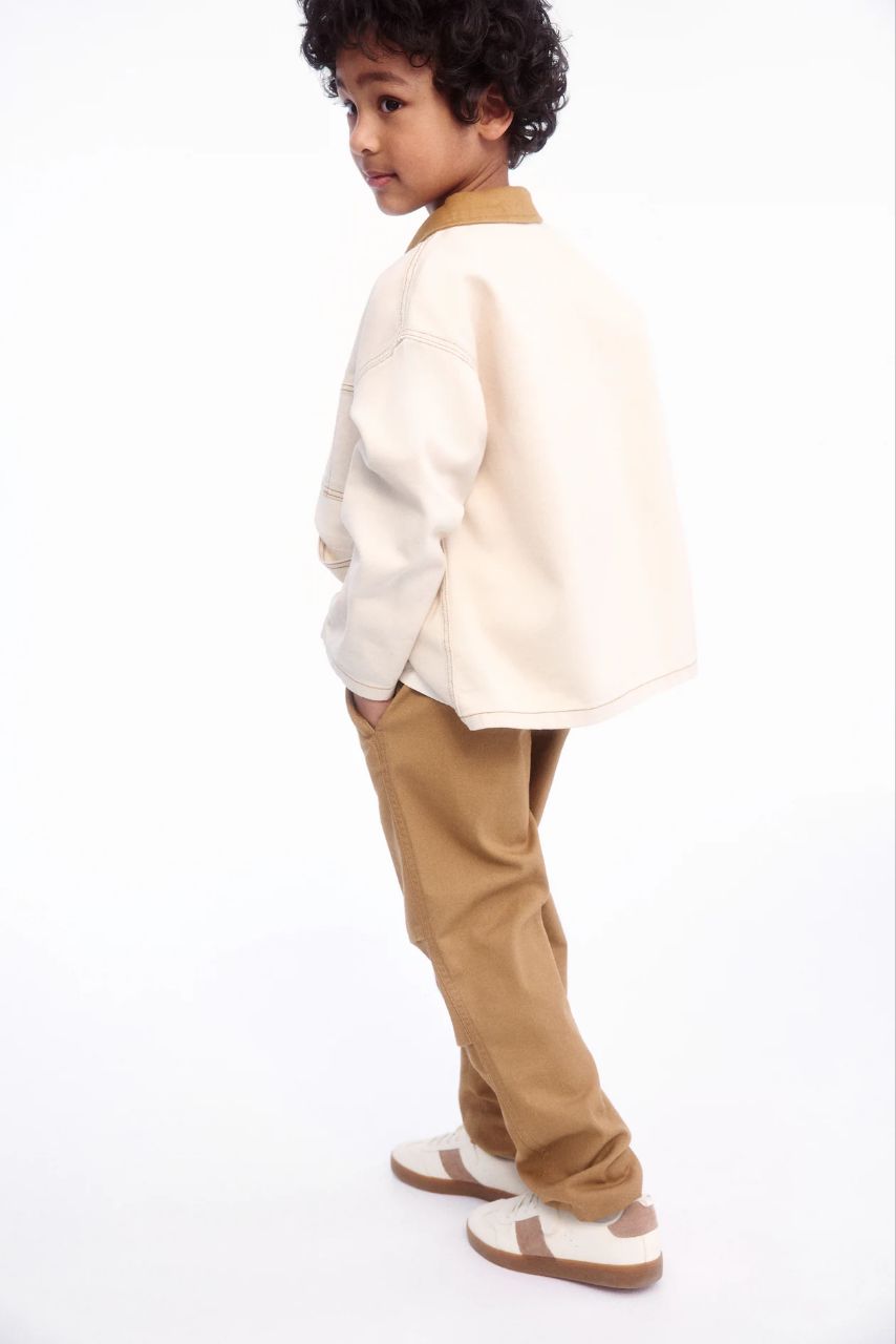 شلوار کتان پسرانه 27907 سایز 4 تا 10 سال کد 2 مارک H&M