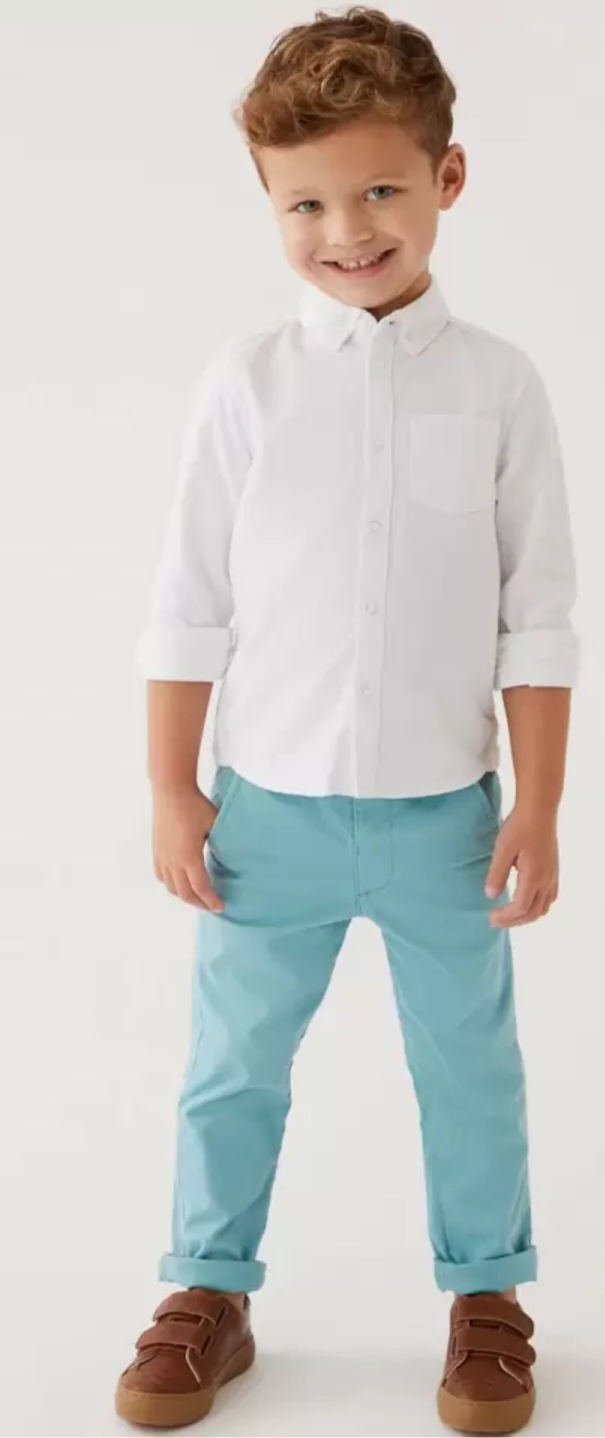 شلوار کتان پسرانه 27913 سایز 3 تا 16 سال مارک M&S