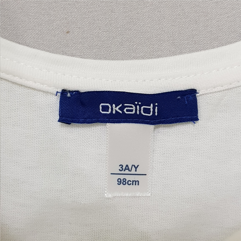 تی شرت دخترانه 27965 سایز 3 تا 14 سال کد 1 مارک OKAIDI