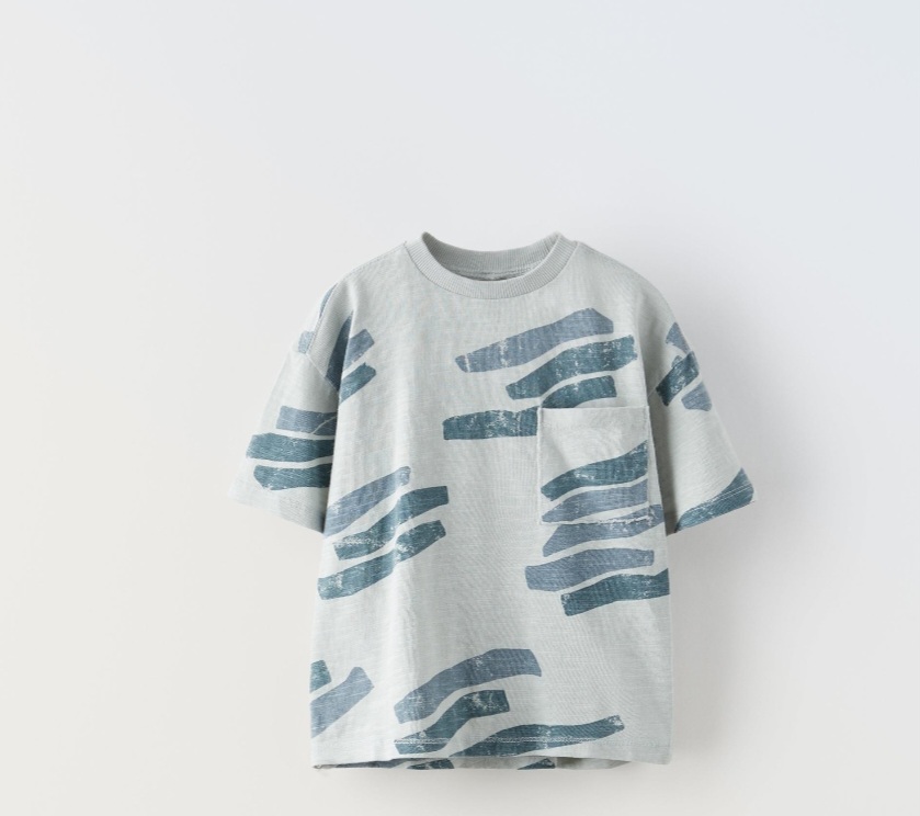 تی شرت پسرانه 27876 سایز 9 ماه تا 6 سال کد 1 مارک ZARA   *